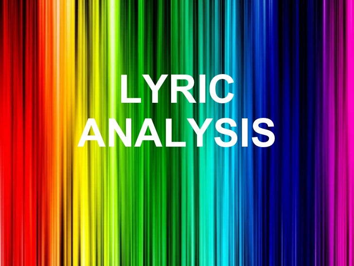 Lyric analysis