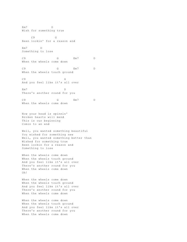 Lyric and chord guitar foo fighters