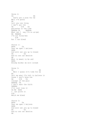 Sum 41 - Pieces [Lyrics,Chords] 