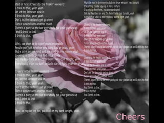 Lyric booklet finished 