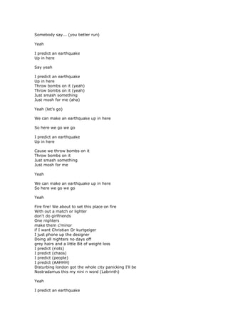 Lyric breakdown | PDF