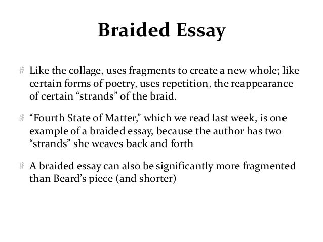 braided essay