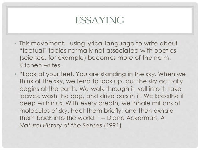 lyric essay defined