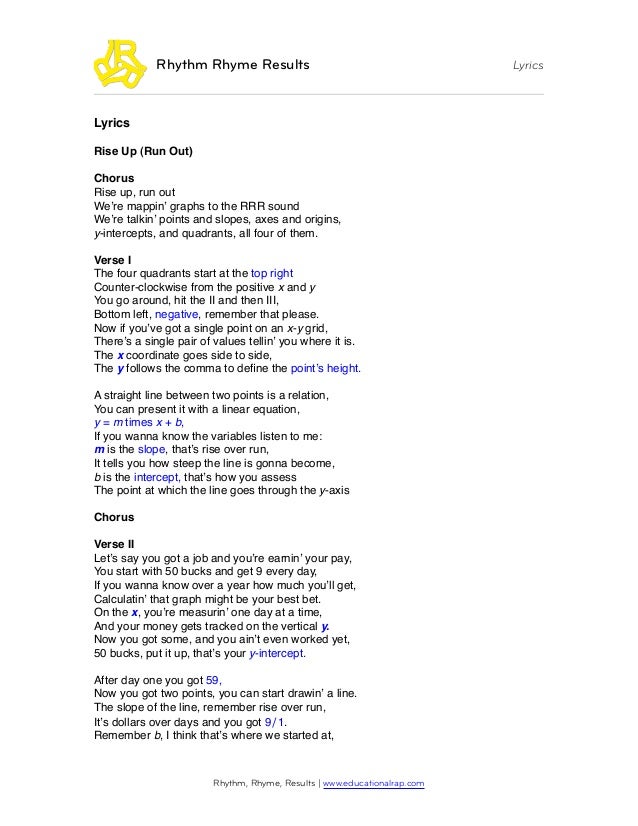 Lyrics Rise Up Run Out Lyrics Rise Up Run Out