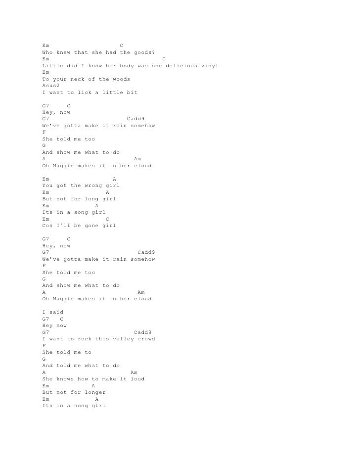 Lyrics Adn Chords Guitar Red Hot Chilli Peppers Lyrics Adn Chords Guitar Red Hot Chilli Peppers