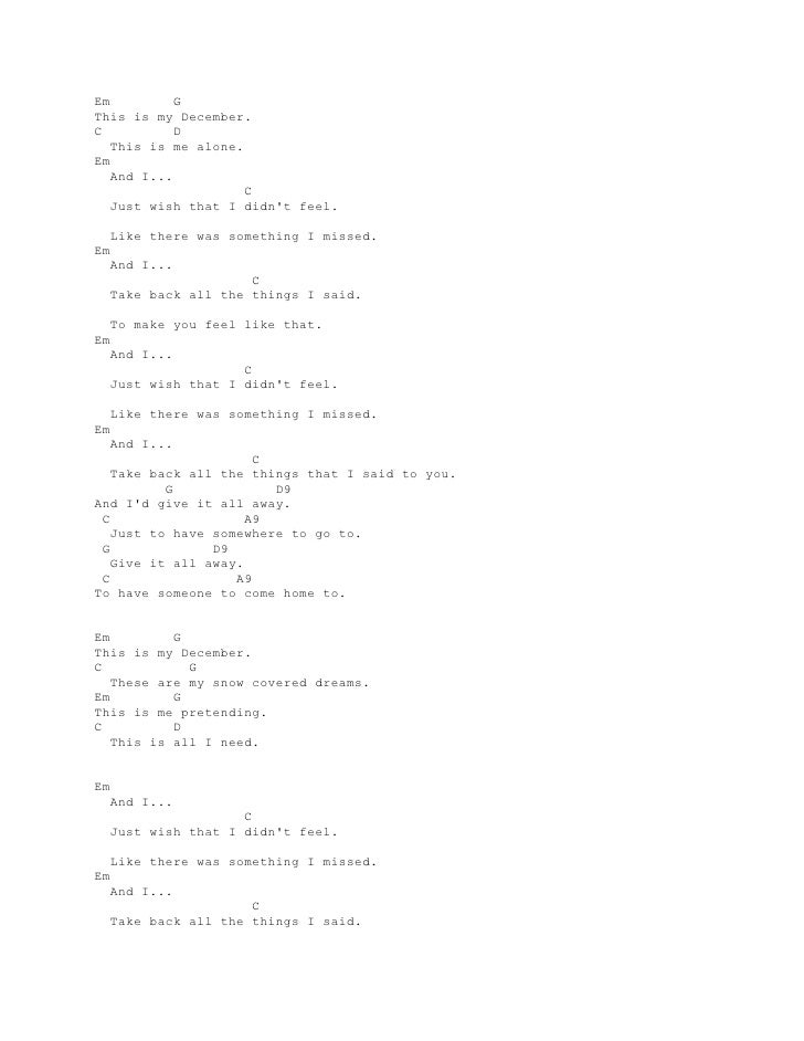 Lirik Lagu Back To December Arsia Lirik