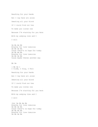 Lyrics And Chords Guitar Paramore