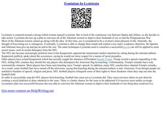 Lysistrata Analysis Essay | PPT