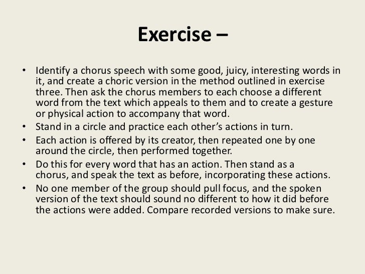 A2 Drama Lysistrata Chorus Movement and Speech