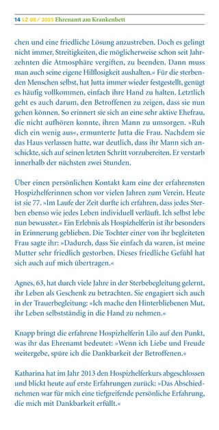 Hospizdienst Lebenszeiten 08/2015