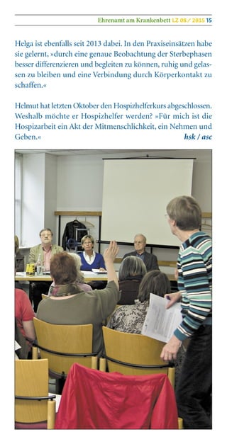 Hospizdienst Lebenszeiten 08/2015
