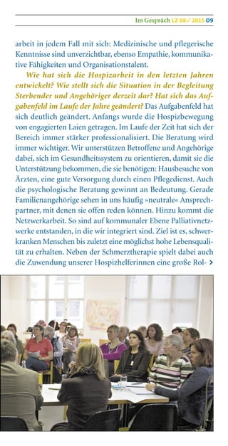 Hospizdienst Lebenszeiten 08/2015