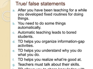 Unit 7- Teacher Development.ppt