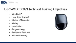 BEA's LZR-WIDESCAN Technical Training | PPTX