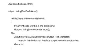 Lzw | PPTX