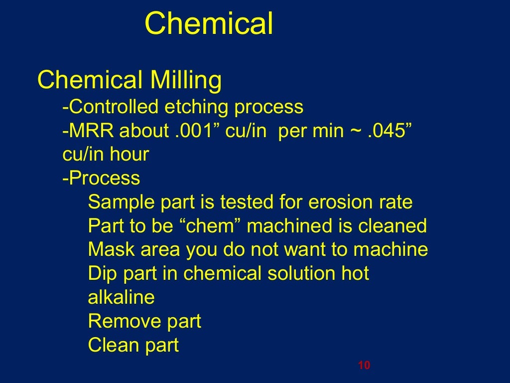 Advance manufacturing process