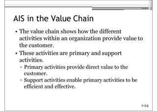 AIS Chapter 01 Overview Accounting Information System | PPTX