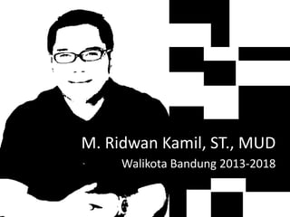 M. Ridwan Kamil, ST., MUD
Walikota Bandung 2013-2018

 