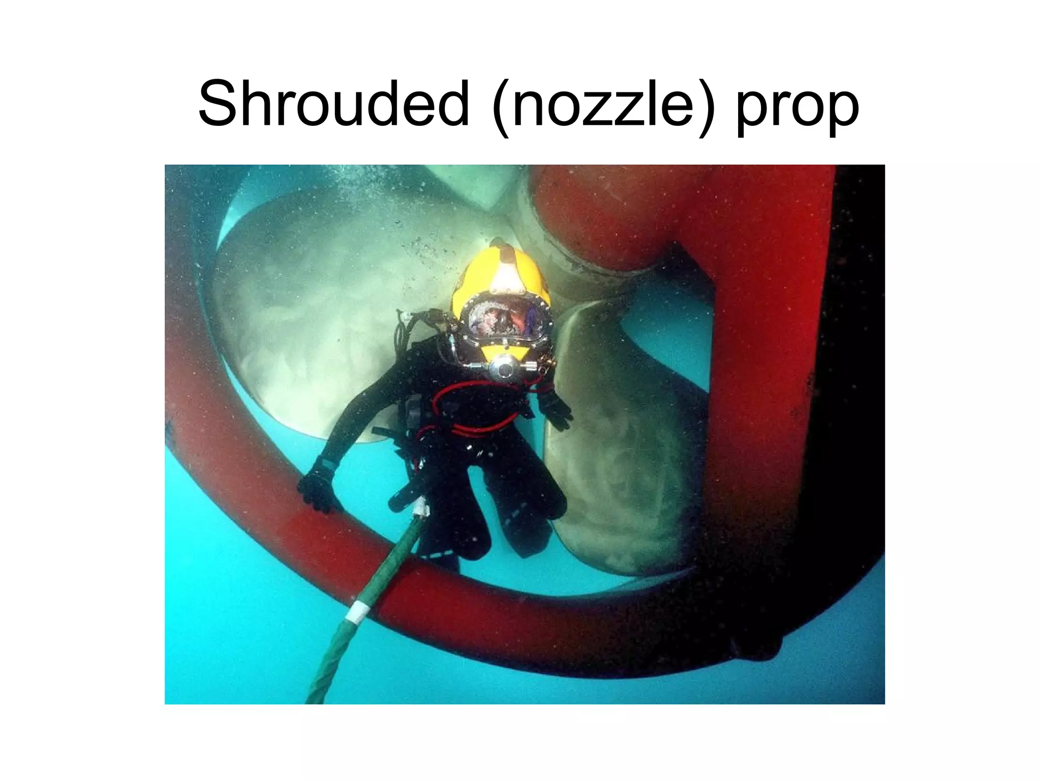 Shrouded (nozzle) prop
 