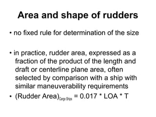 Rule Length Rudder Propeller and Rudder | PPT