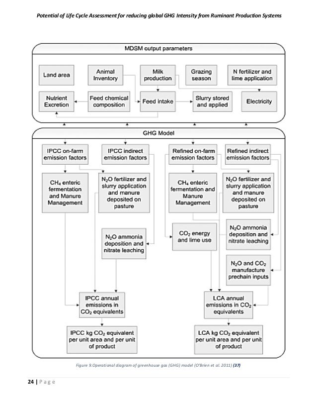 life cycle assessment lca of dairy and beef cattles carbon cycle flow chart