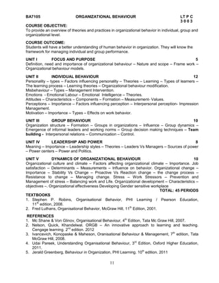 anna university syllabus M.b.a. affiliated( ft & pt) | PDF