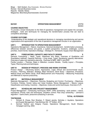 anna university syllabus M.b.a. affiliated( ft & pt) | PDF
