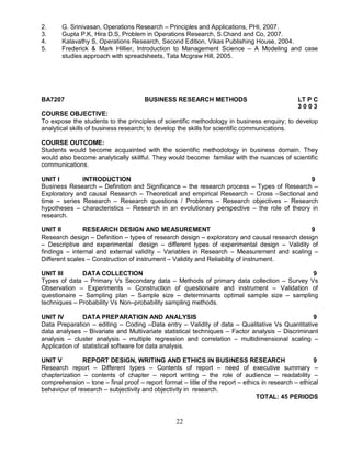 anna university syllabus M.b.a. affiliated( ft & pt) | PDF
