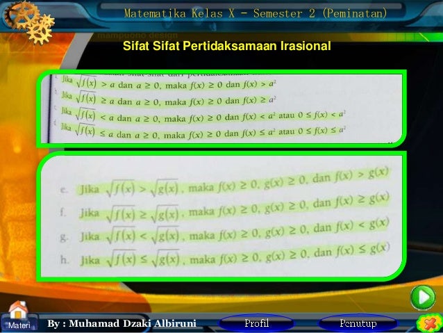 Matematika peminatan - pertidaksamaan