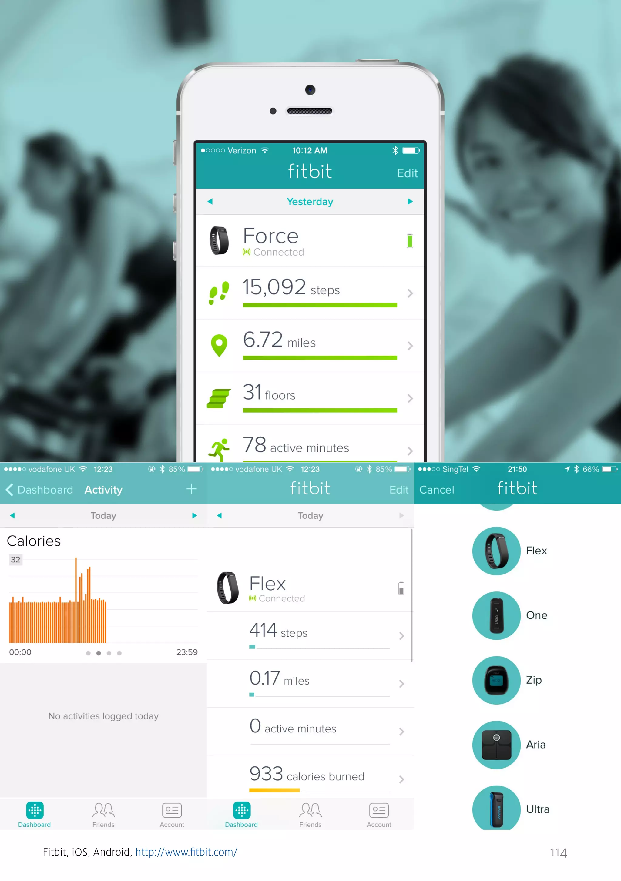 Fitbit, iOS, Android, http://www.fitbit.com/

114

 