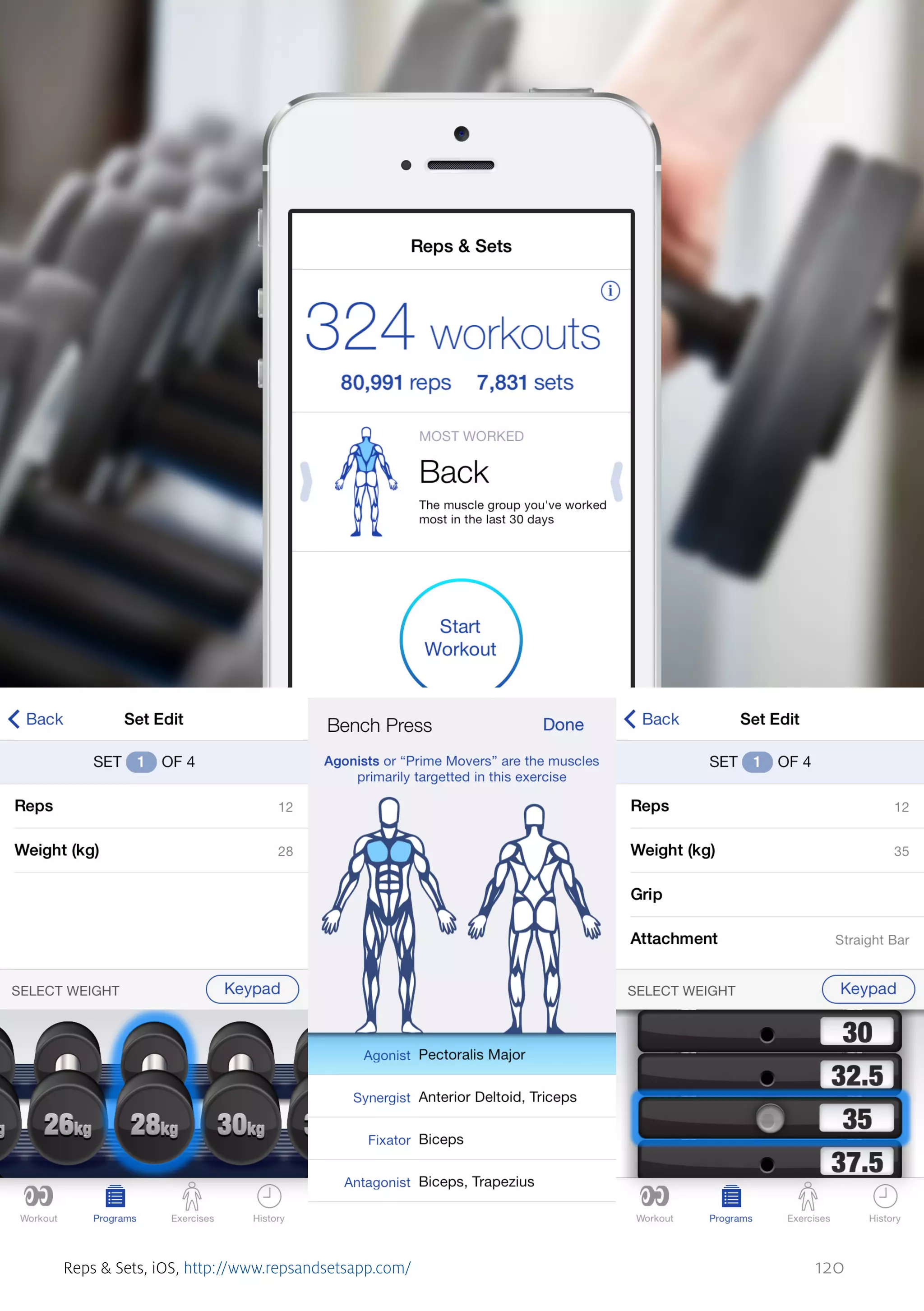 Reps & Sets, iOS, http://www.repsandsetsapp.com/

120

 