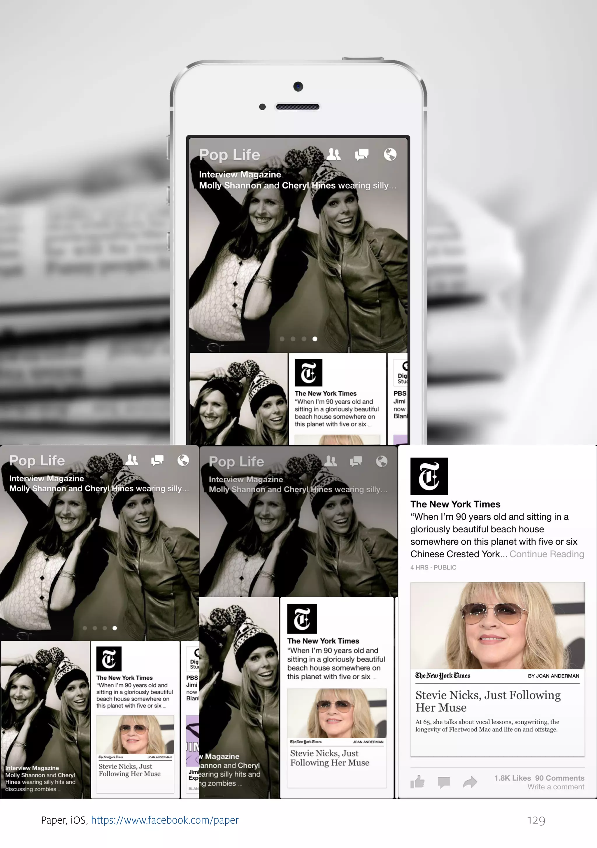 Paper, iOS, https://www.facebook.com/paper

129

 