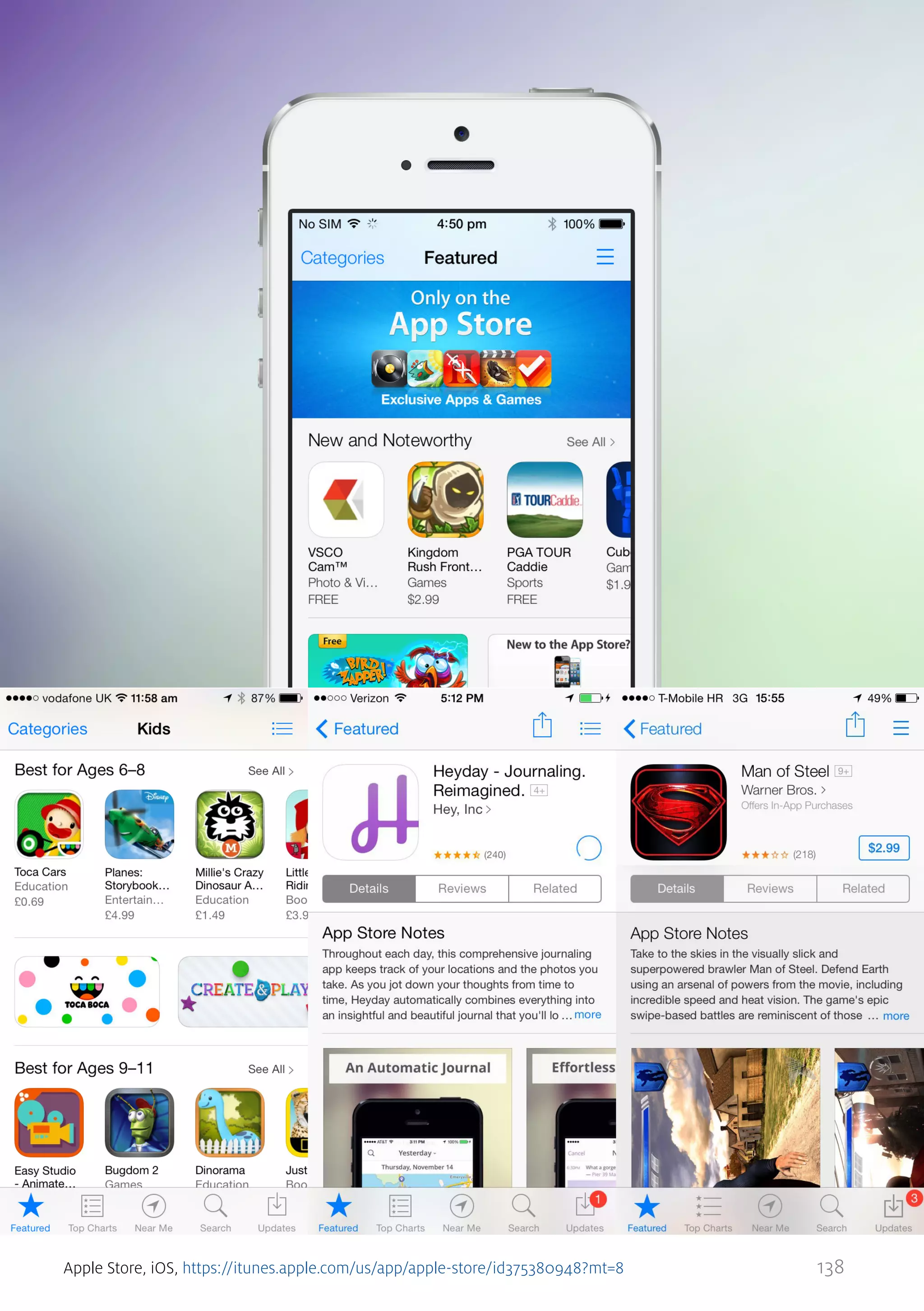 Apple Store, iOS, https://itunes.apple.com/us/app/apple-store/id375380948?mt=8

138

 