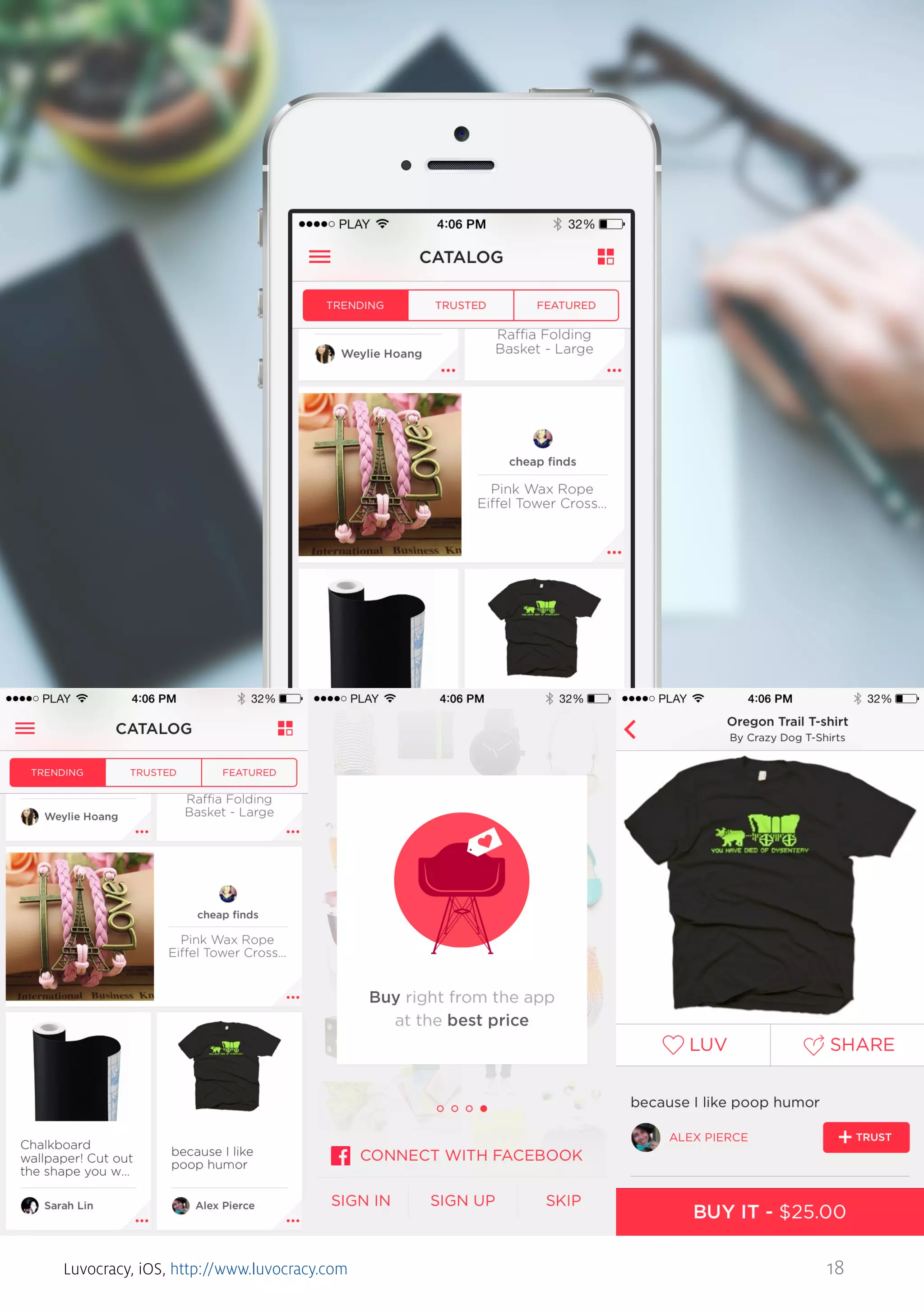 Luvocracy, iOS, http://www.luvocracy.com

18

 