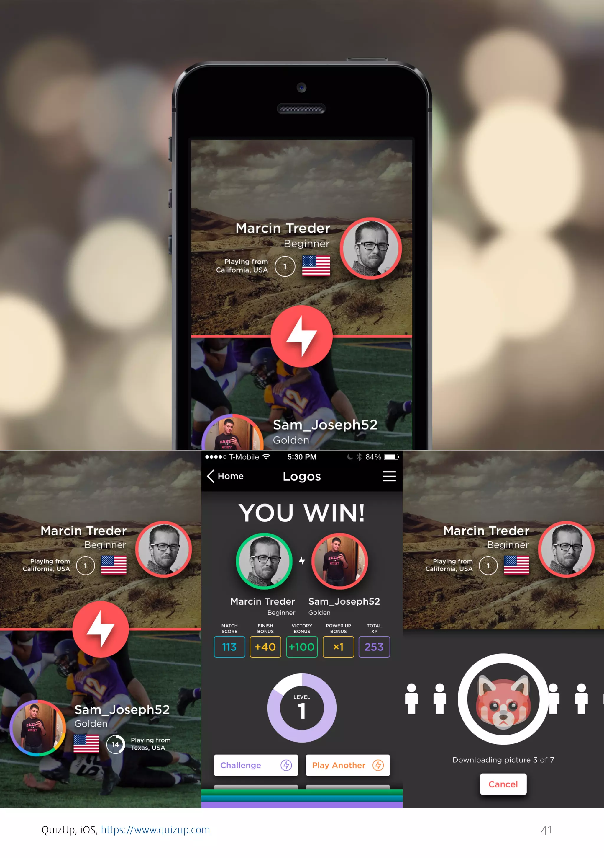 QuizUp, iOS, https://www.quizup.com

41

 