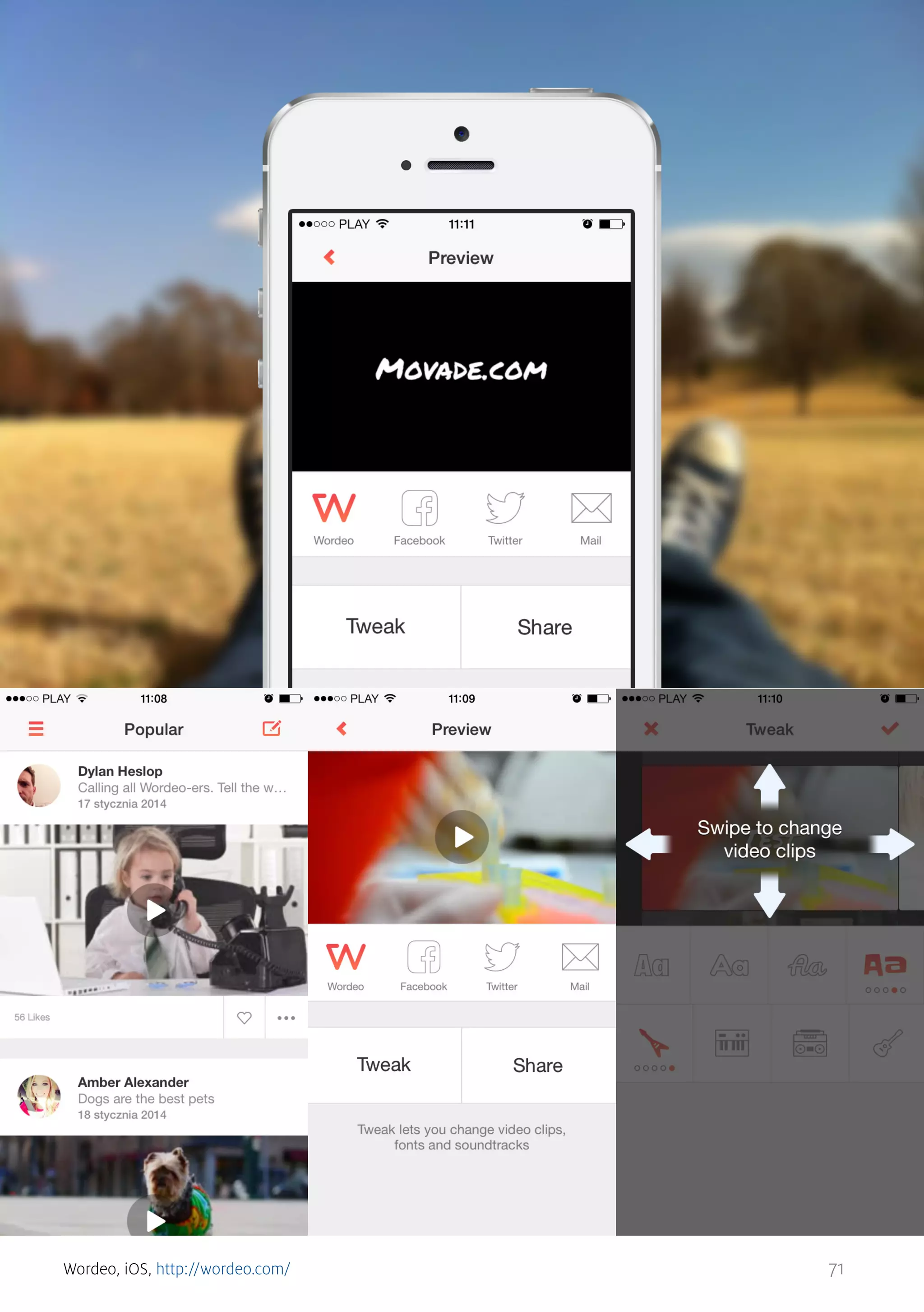 Wordeo, iOS, http://wordeo.com/

71

 