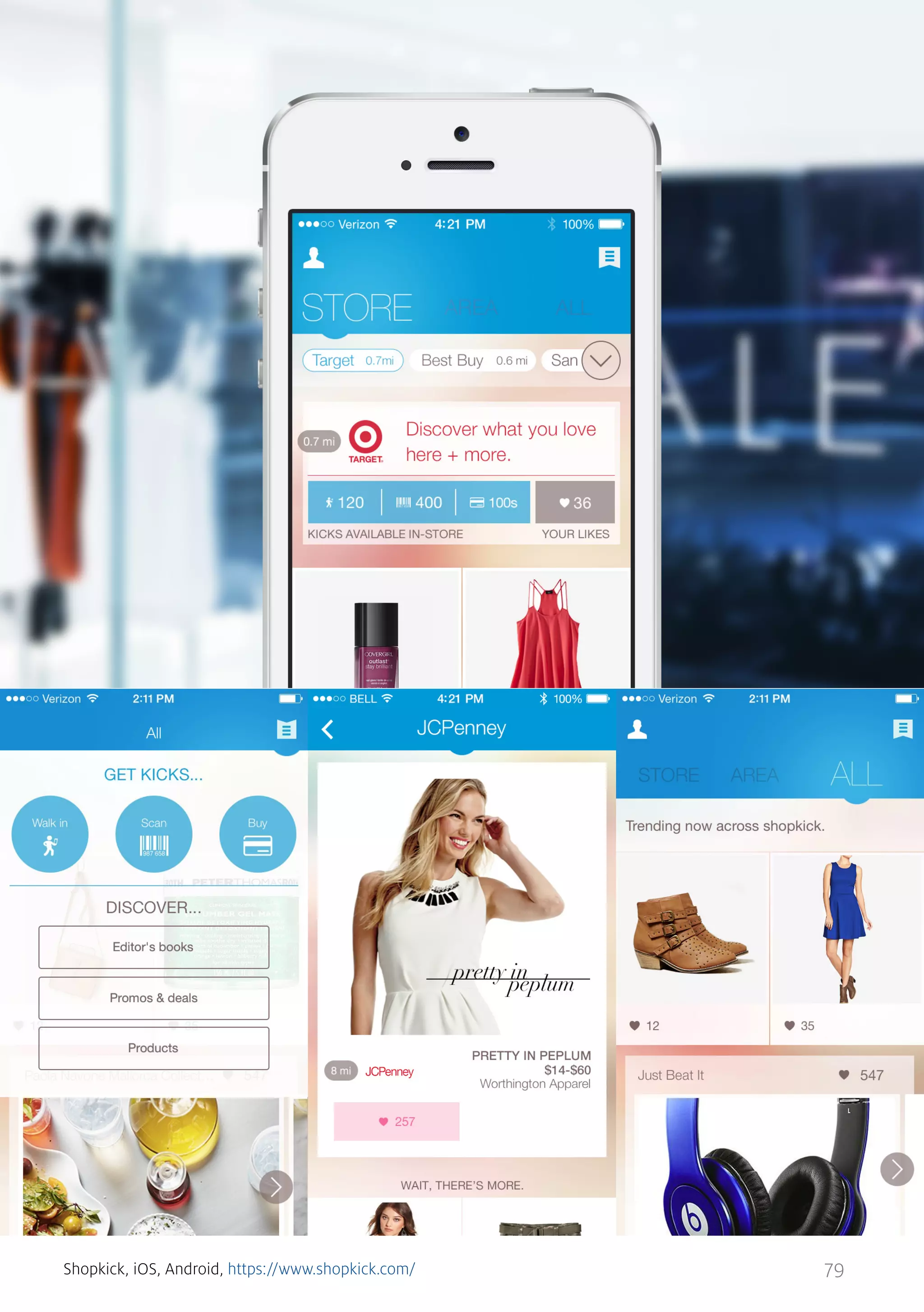 Shopkick, iOS, Android, https://www.shopkick.com/

79

 