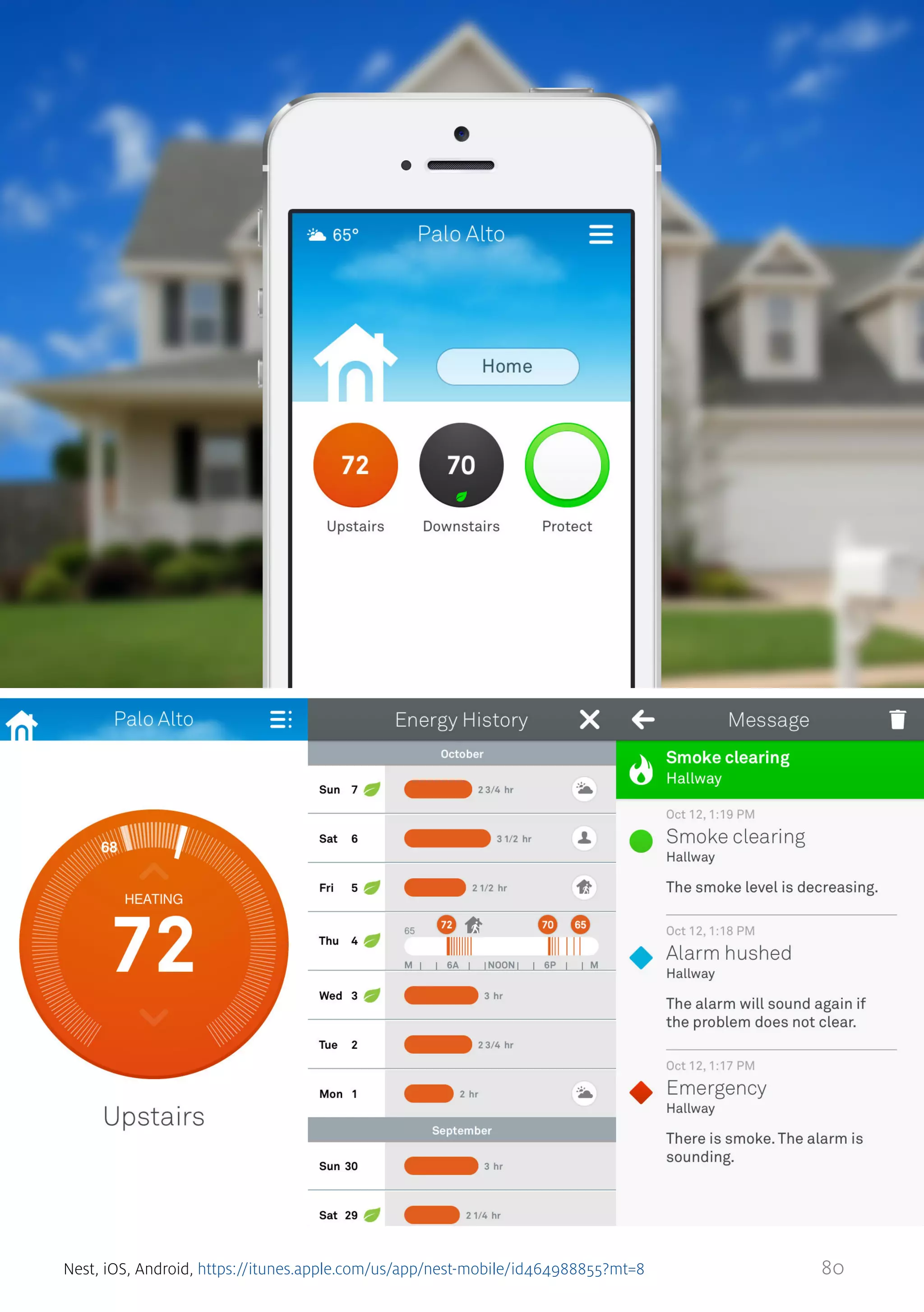 Nest, iOS, Android, https://itunes.apple.com/us/app/nest-mobile/id464988855?mt=8

80

 
