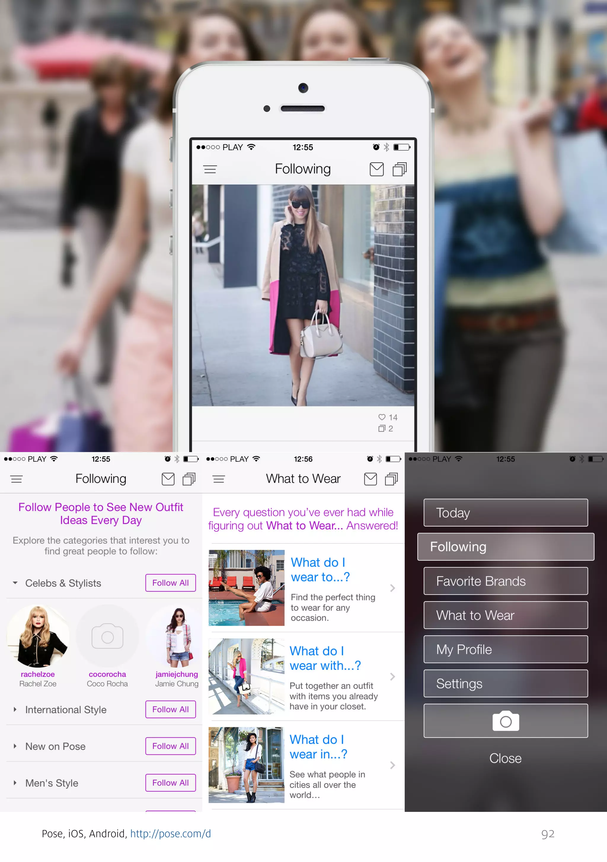 Pose, iOS, Android, http://pose.com/d

92

 