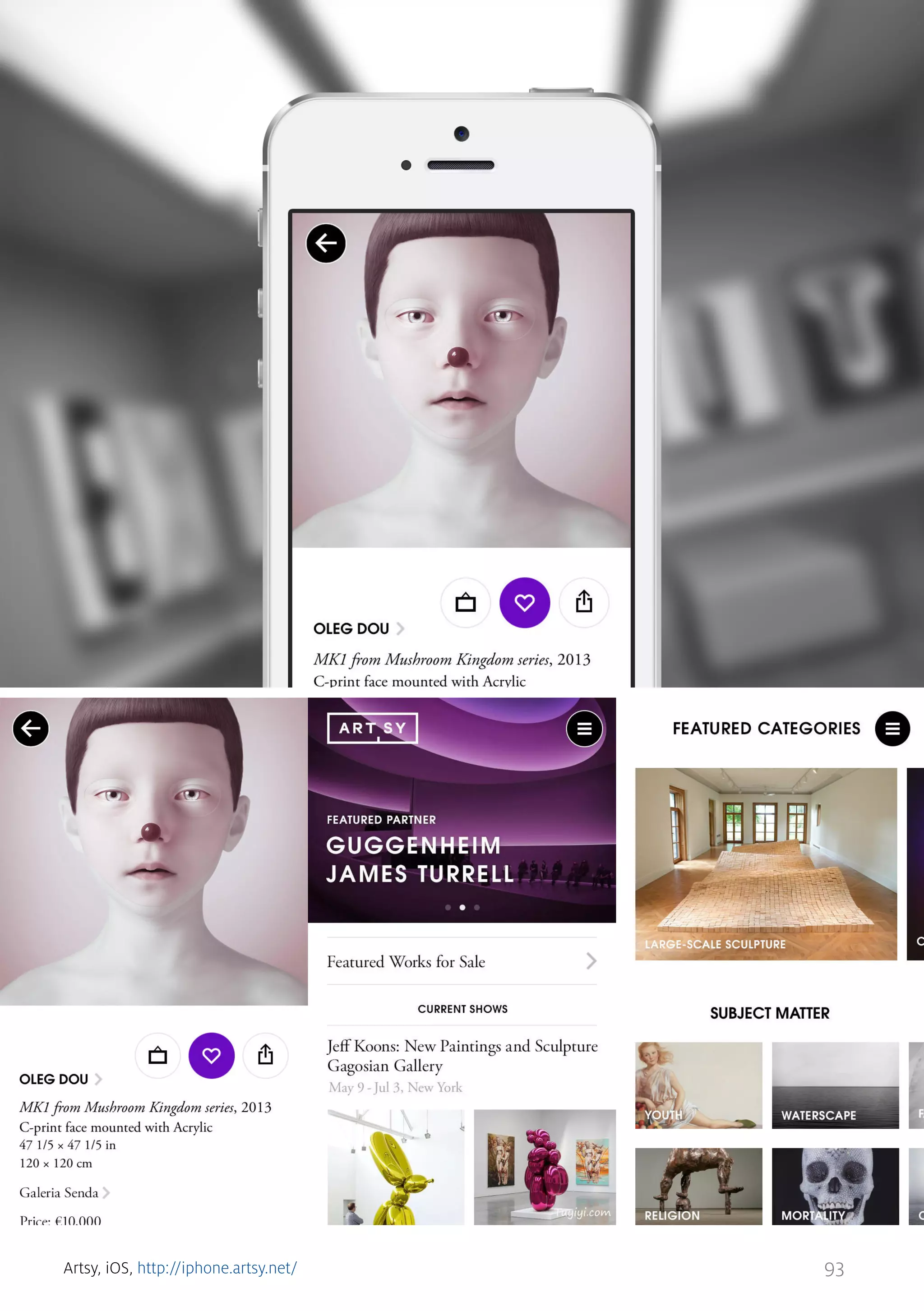 Artsy, iOS, http://iphone.artsy.net/

93

 