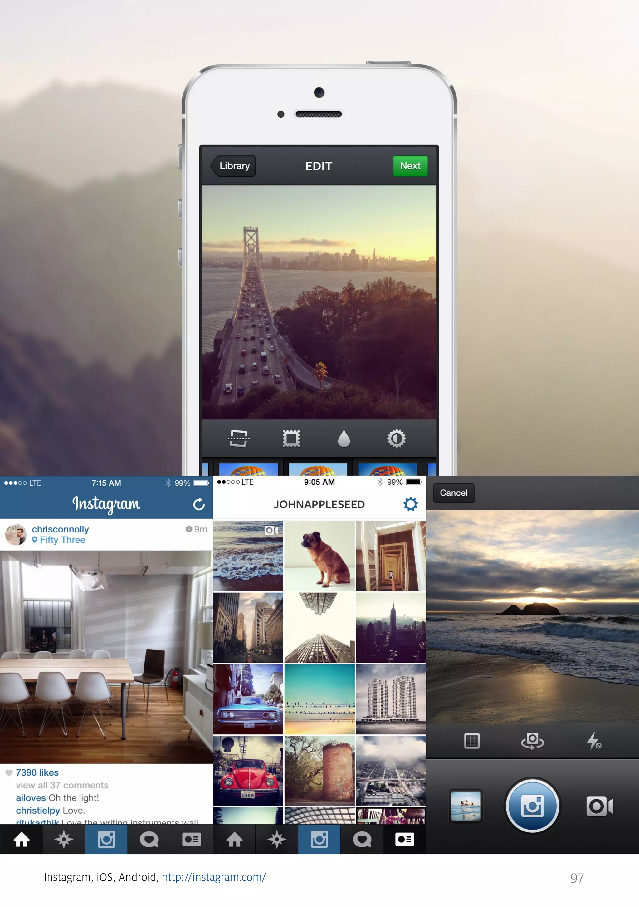 Instagram, iOS, Android, http://instagram.com/

97

 