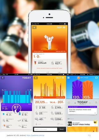 Jawbone UP, iOS, Android, https://jawbone.com/up

113

 