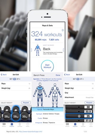 Reps & Sets, iOS, http://www.repsandsetsapp.com/

120

 