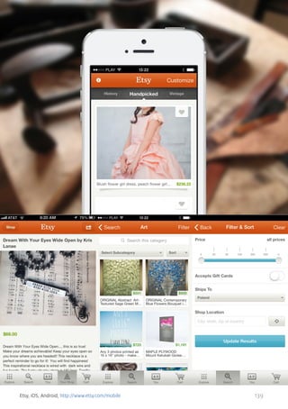 Etsy, iOS, Android, http://www.etsy.com/mobile

139

 