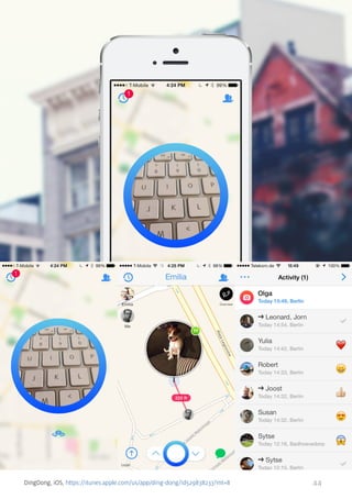 DingDong, iOS, https://itunes.apple.com/us/app/ding-dong/id529838233?mt=8

44

 