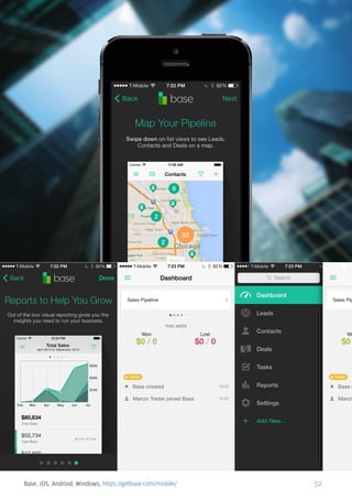 Base, iOS, Android, Windows, https://getbase.com/mobile/

52

 