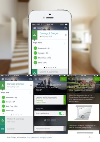 SmartThings, iOS, Android, http://www.smartthings.com/app/

82

 