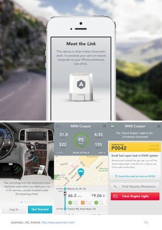 Automatic, iOS, Android, http://www.automatic.com/

83

 