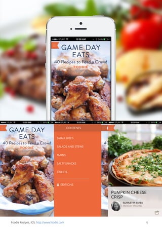 Foodie Recipes, iOS, http://www.foodie.com

9

 