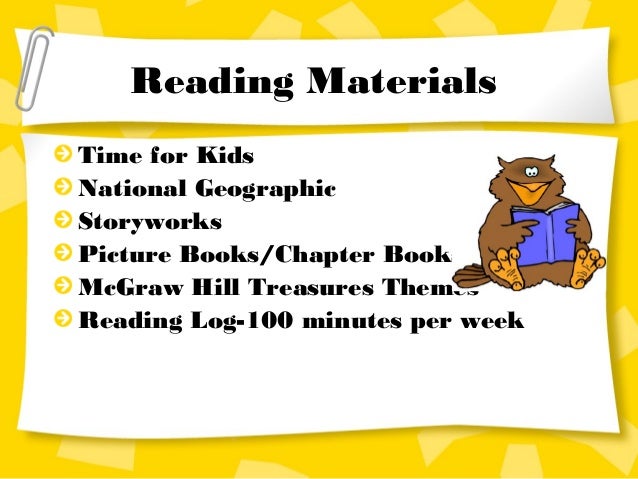 Printables Sample Reading Materials For Grade 3 m applebaum curriculum night grade 3 reading materials